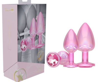 OUCH! Paris Collection - Metal Anal Plug Set - Pink
