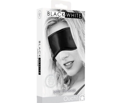 OUCH! Black & White Satin Eye-Mask