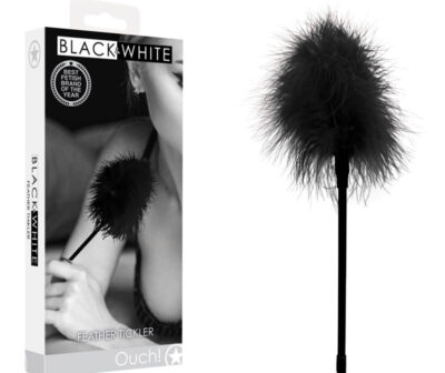 OUCH! Black & White Feather Tickler