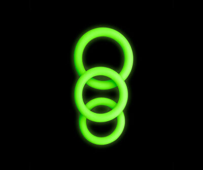 OUCH! Glow In The Dark Cock Ring Set