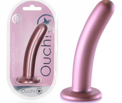 OUCH! Smooth Silicone G-Spot Dildo - 6'' / 14.5 cm
