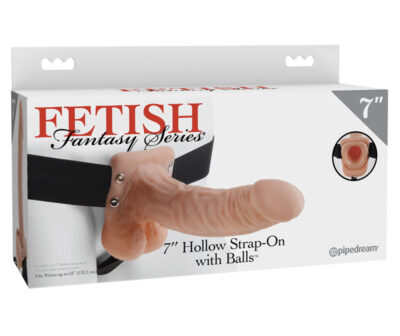 Fetish Fantasy Series 7'' Hollow Strap-On With Balls