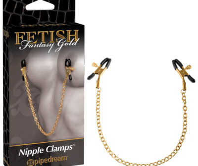 Fetish Fantasy Gold Chain Nipple Clamps