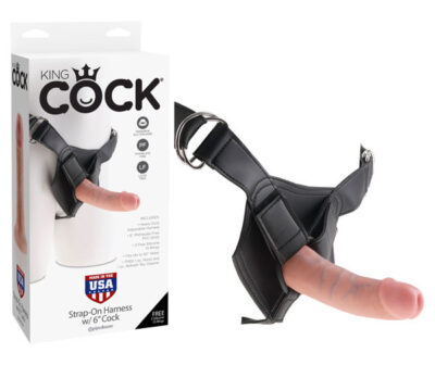 King Cock Strap-On Harness With 6'' Dong