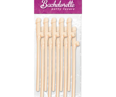 Bachelorette Party Favors - Dicky Sipping Straws