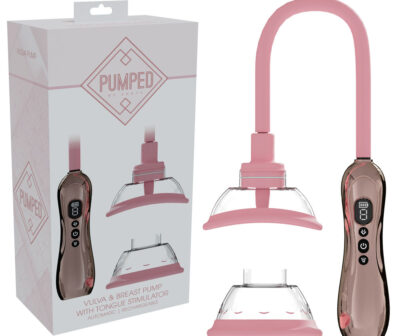PUMPED Vulva & Breast Pump with Tongue Stimulator - Rose Gold