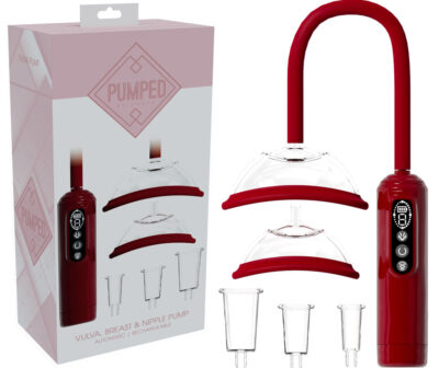 PUMPED Vulva, Breast & Nipple Pump - Red