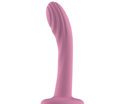 Passion Play Liquid Silicone Textured Dildo - Pink