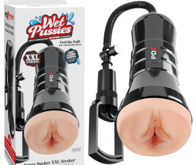 PDX Wet Pussies Super Sucker XXL Stroker - Flesh
