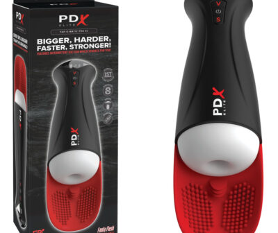 PDX Elite Fap-O-Matic Pro XL - White/Red