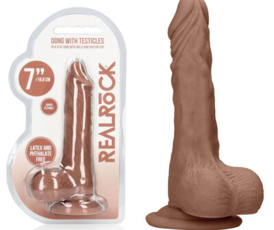 REALROCK 7'' Realistic Dildo With Balls - Tan