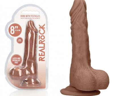 REALROCK 8'' Realistic Dong with Balls - Tan