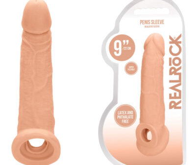 REALROCK 9'' Realistic Penis Extender with Rings