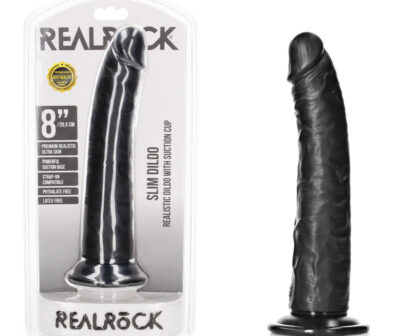 REALROCK Realistic Slim Dildo with Suction Cup - 20.5cm