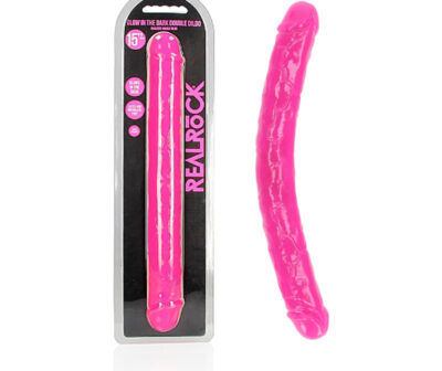 REALROCK 38 cm Double Dong Glow - Pink