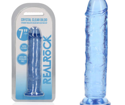 REALROCK 18 cm Straight Dildo - Blue