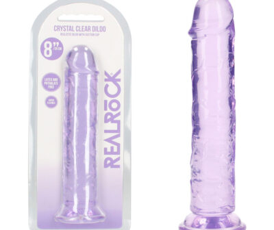 REALROCK 20 cm Straight Dildo - Purple