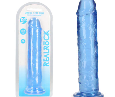 REALROCK 25 cm Straight Dildo - Blue