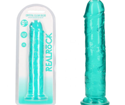 REALROCK 25 cm Straight Dildo - Turquoise