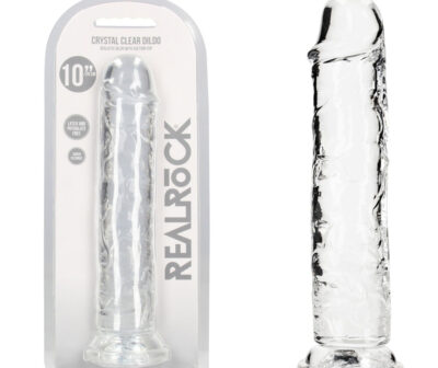 REALROCK 28 cm Straight Dildo - Transparent