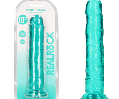 REALROCK 28 cm Straight Dildo - Turquoise