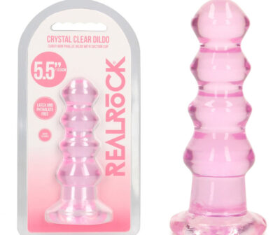 REALROCK 14 cm Curvy Anal Plug - Pink