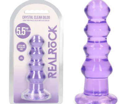 REALROCK 14 cm Curvy Anal Plug - Purple