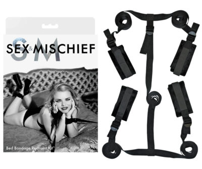 Sex & Mischief Bed Bondage Restraint Kit