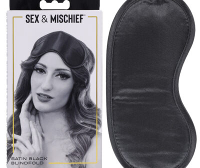 Sex & Mischief Satin Blindfold Black