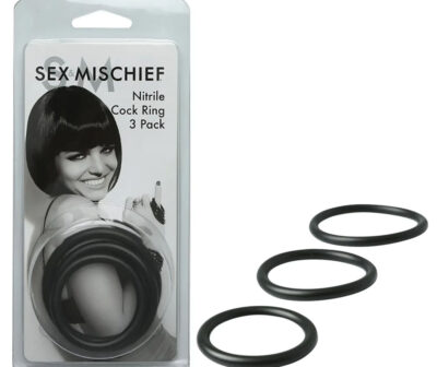 Sex & Mischief Nitrile Cock Ring 3 Pack