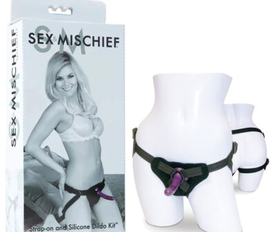 Sex & Mischief Strap-On & Silicone Dildo Kit