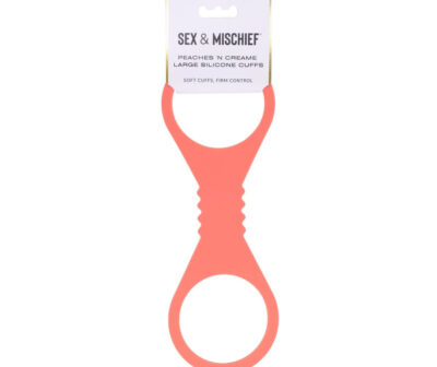 Sex & Mischief Peaches n CreaMe Large Silicone Cuffs