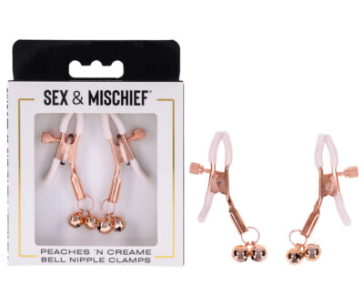 Sex & Mischief Peaches n CreaMe Bell Nipple Clamps