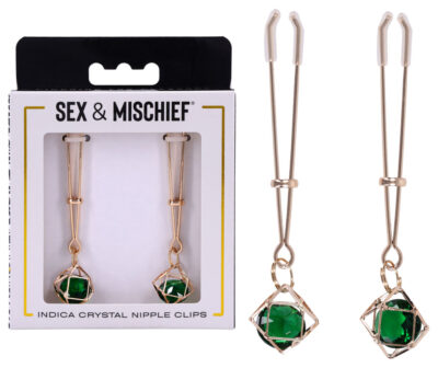 Sex & Mischief Indica Crystal Nipple Clips