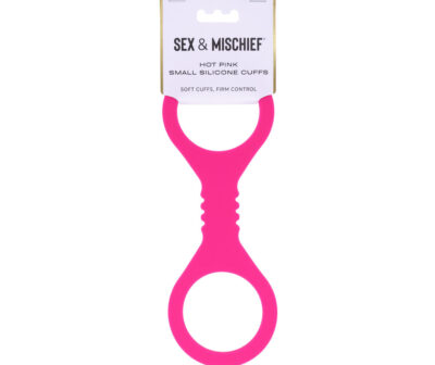 Sex & Mischief Small Hot Pink Silicone Cuffs