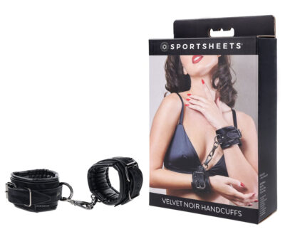 SPORTSHEETS Velvet Noir Handcuffs