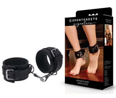 SPORTSHEETS Signature Midnight Muse Ankle Cuffs