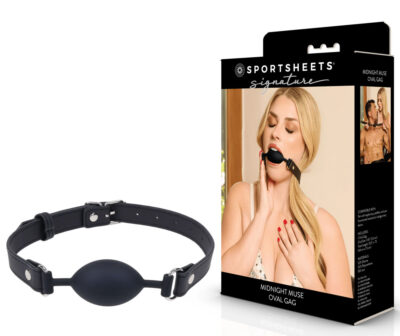SPORTSHEETS Signature Midnight Muse Oval Gag