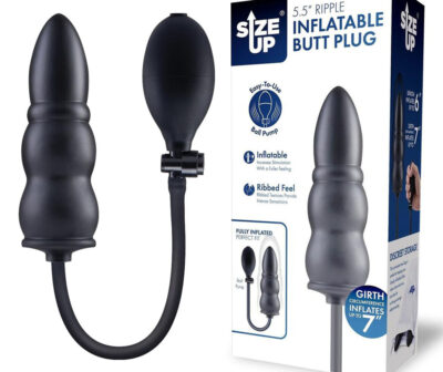 Size Up 5.5 Inch Ripple Inflatable Butt Plug