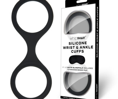 WhipSmart Silicone Wrist & Ankle Cuffs - Black
