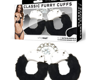 WhipSmart Classic Furry Cuffs - Black