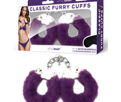 WhipSmart Classic Furry Cuffs - Purple