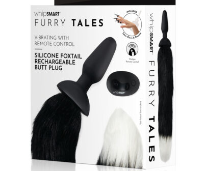 WhipSmart Furry Tales Silicone Foxtail Rechargeable Butt Plug