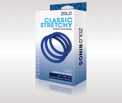 Zolo Classic Stretchy Silicone Cock Ring 3-Pack