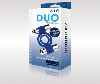 Zolo Rechargeable Duo Vibrating C-Ring